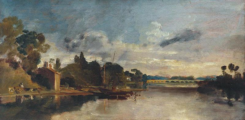 Joseph Mallord William Turner The Thames near Walton Bridges oil painting image